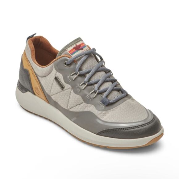 ROCKPORT Womens 10 COBB HILL Skylar Waterproof Sneaker in Gray NEW - Picture 1 of 13